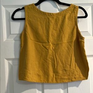 Yellow Sleeveless Top